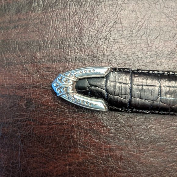 Brighton Black Embossed Belt - Picture 5 of 11